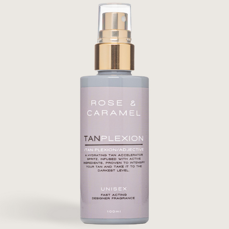 rose & caramel  tanning accelerator