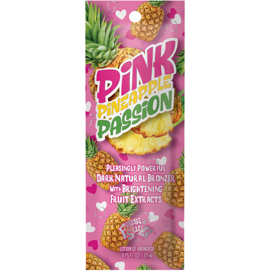 Fiesta Sun Pink Pineapple Passion Bronzing Tanning Accelerator Lotion Sachet 22ml