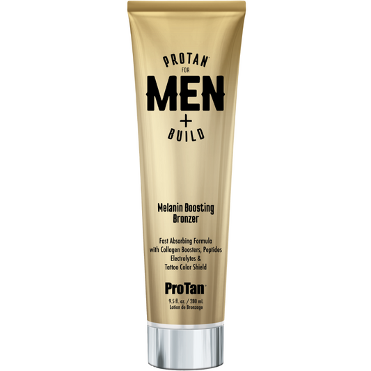 ProTan Men+Build Melanin Boosting Bronzing Tanning Accelerator Lotion 280ml