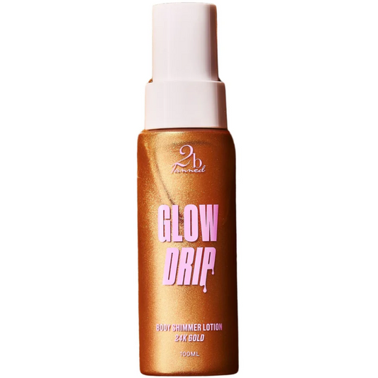 2BTanned Glow Drip Body Shimmer Lotion 24K Gold 100ml