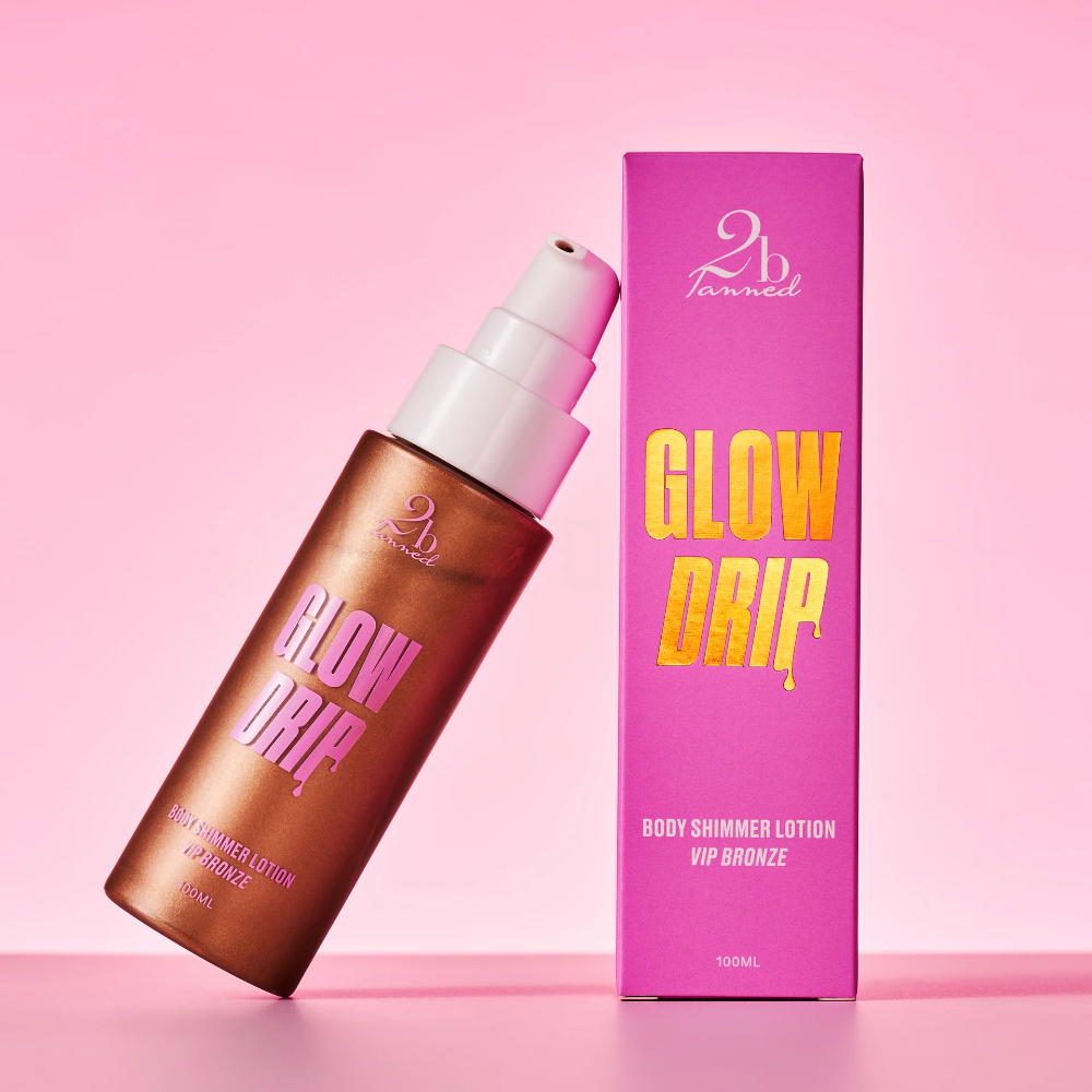 2BTanned Glow Drip Body Shimmer Lotion VIP Bronze 100ml