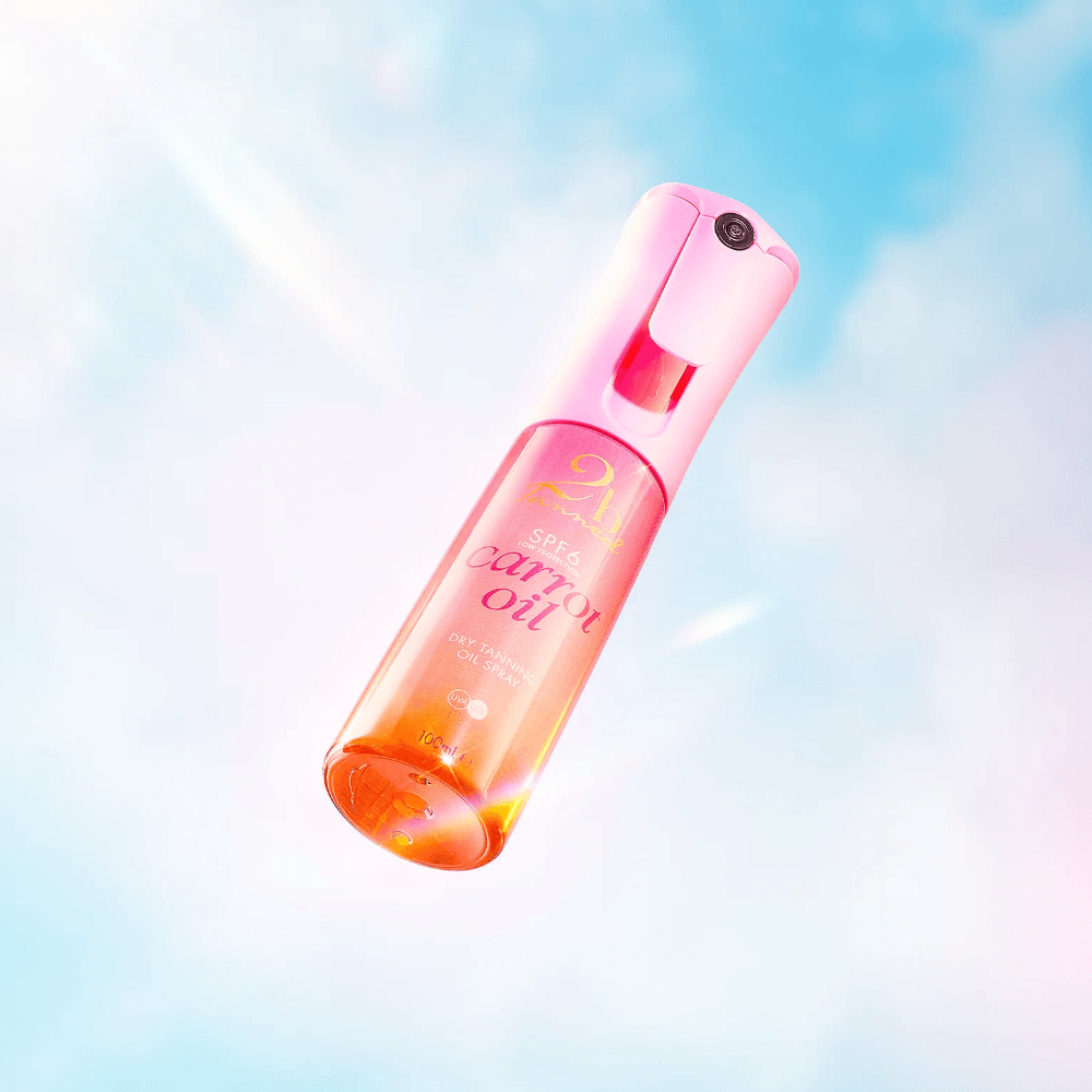 2BTanned Carrot Oil Dry Tanning Oil Flairosol Spray SPF6 100ml