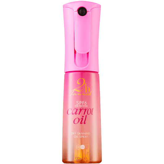 2BTanned Carrot Oil Dry Tanning Oil Flairosol Spray SPF6 100ml