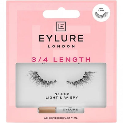 Eylure 3/4 Length 002 Light & Wispy Strip Lashes Black