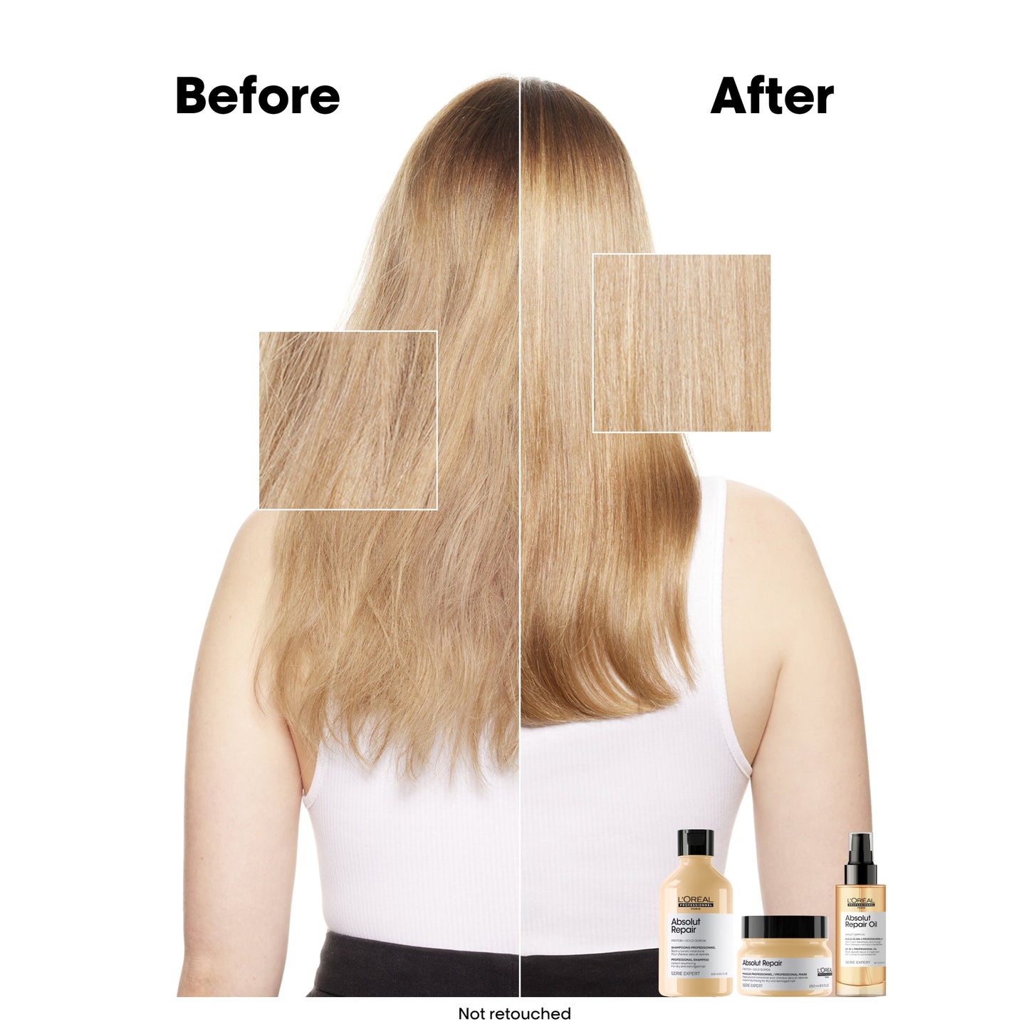 L'Oreal Professionnel Serie Expert Absolut Repair Protein + Gold Quinoa Instant Resurfacing Shampoo 300ml