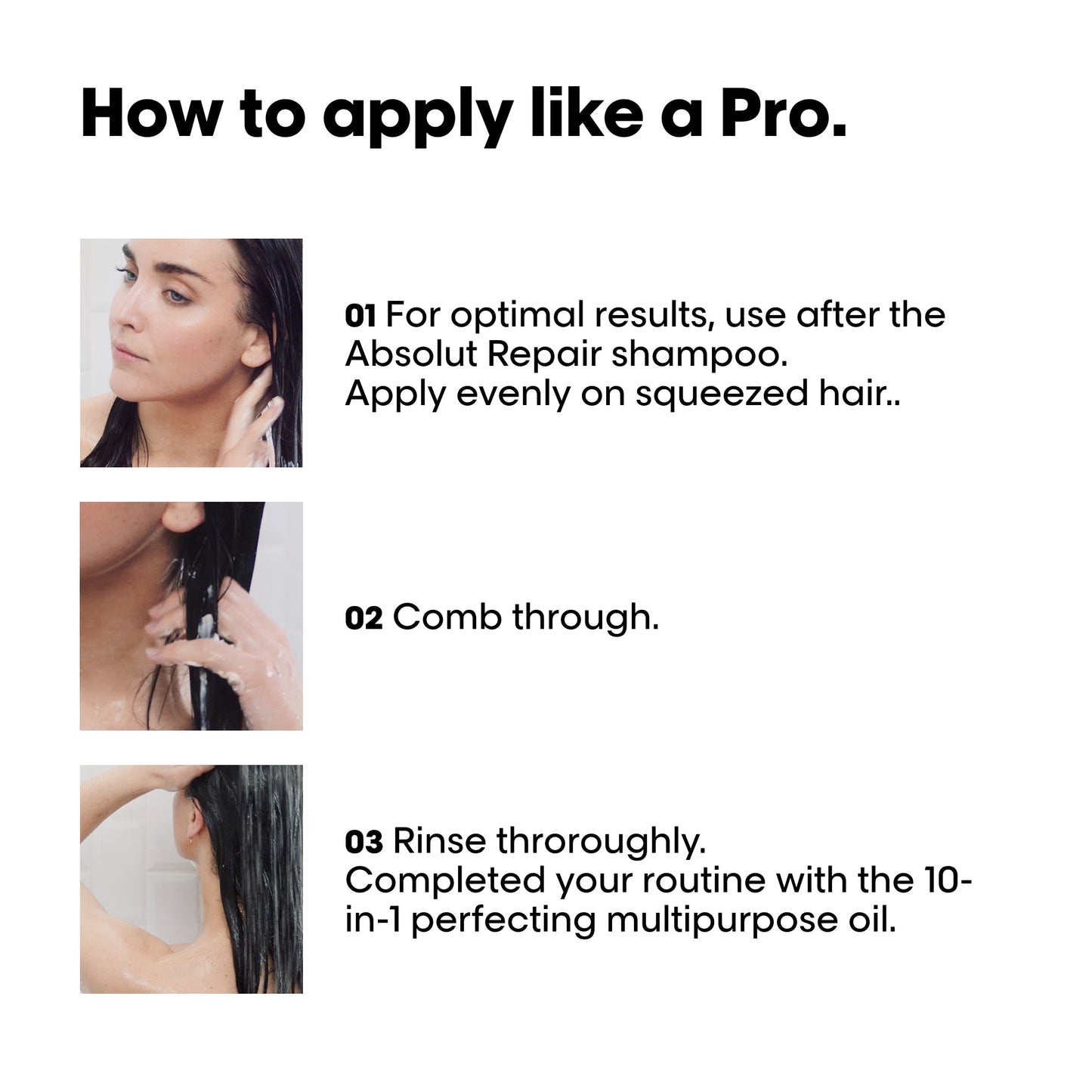 L'Oreal Professionnel Serie Expert Absolut Repair Protein + Gold Quinoa Instant Resurfacing Conditioner 200ml