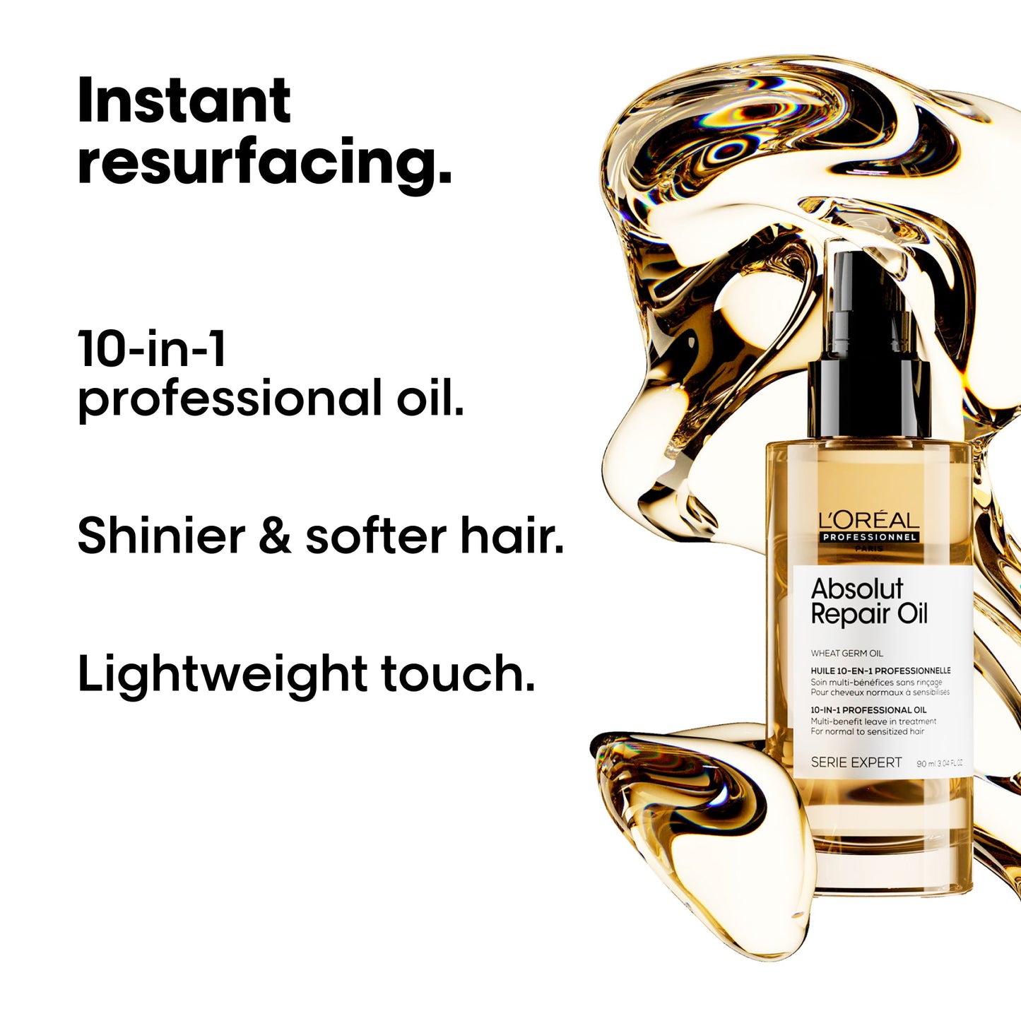 L'Oreal Professionnel Serie Expert Absolut Repair Oil 10-In-1 Multi-Benefit Leave-In Treatment Oil 90ml