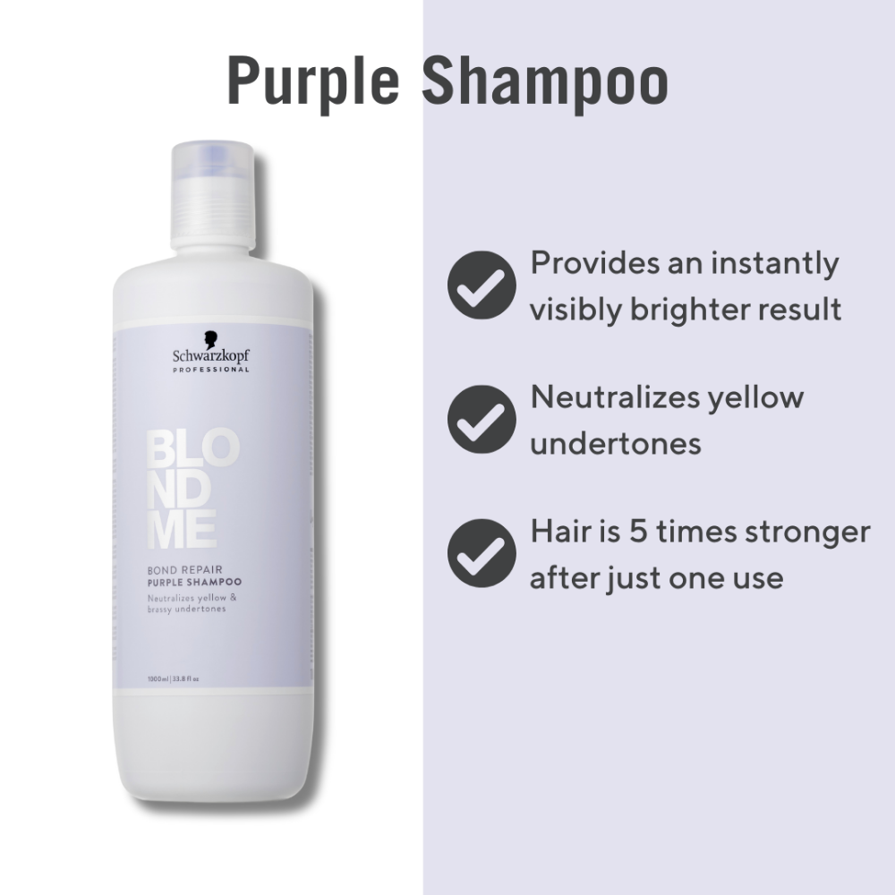 Schwarzkopf Professional BlondMe Cool Blondes Neutralising Shampoo 1000ml