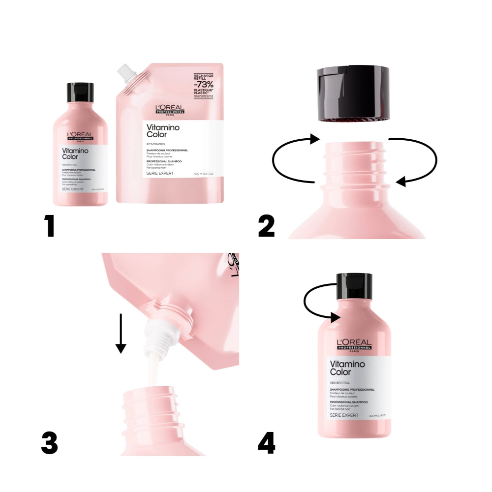 L'Oreal Professionnel Serie Expert Vitamino Colour Radiance Shampoo Refill Pouch 1500ml