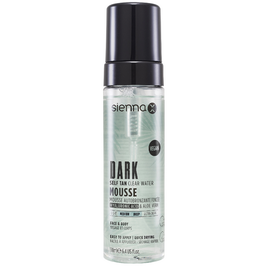 Sienna X Dark Self Tan Clear Water Mousse 190ml