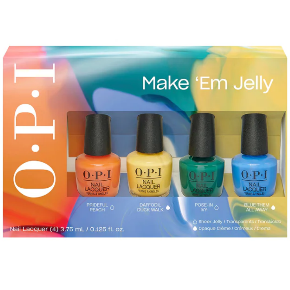 OPI Make 'Em Jelly Summer Mini Nail Polish Pack 4 x 3.75ml.
