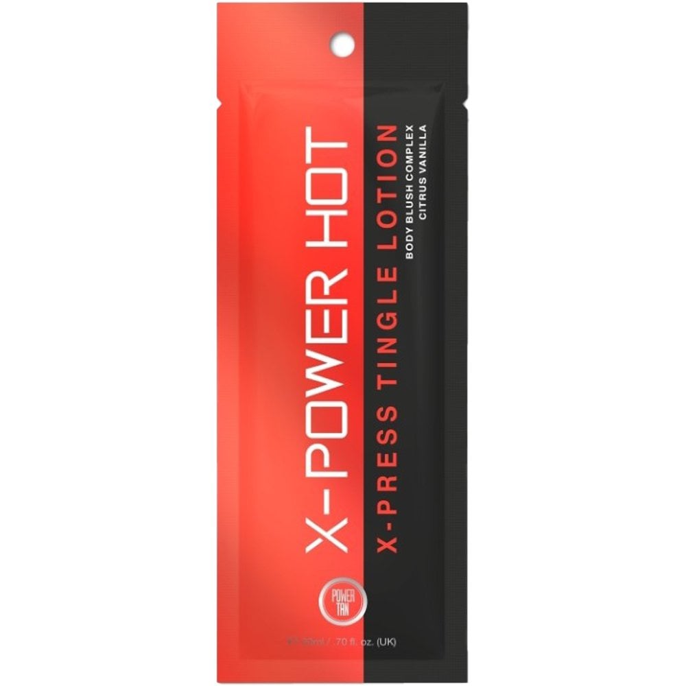 Power Tan X-Power Hot Express Tingle Lotion Tanning Accelerator Sachet 20ml