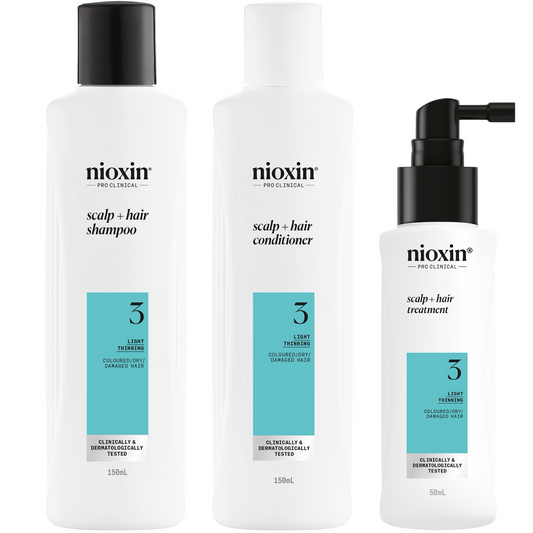 Nioxin System 3 Hair Starter Kit for Coloured Hair with Light Thinning