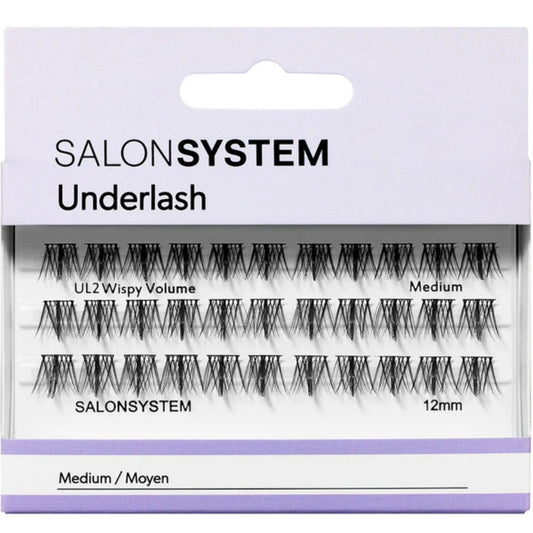 Salon System Underlash UL2 Wispy Volume Medium Individual Lashes Black