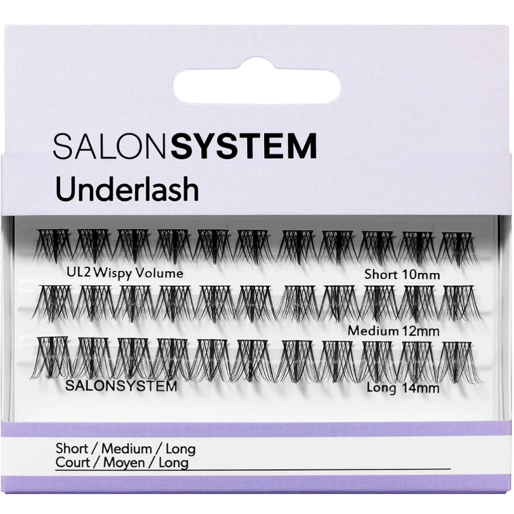 Salon System Underlash UL2 Wispy Volume Mixed Individual Lashes Black
