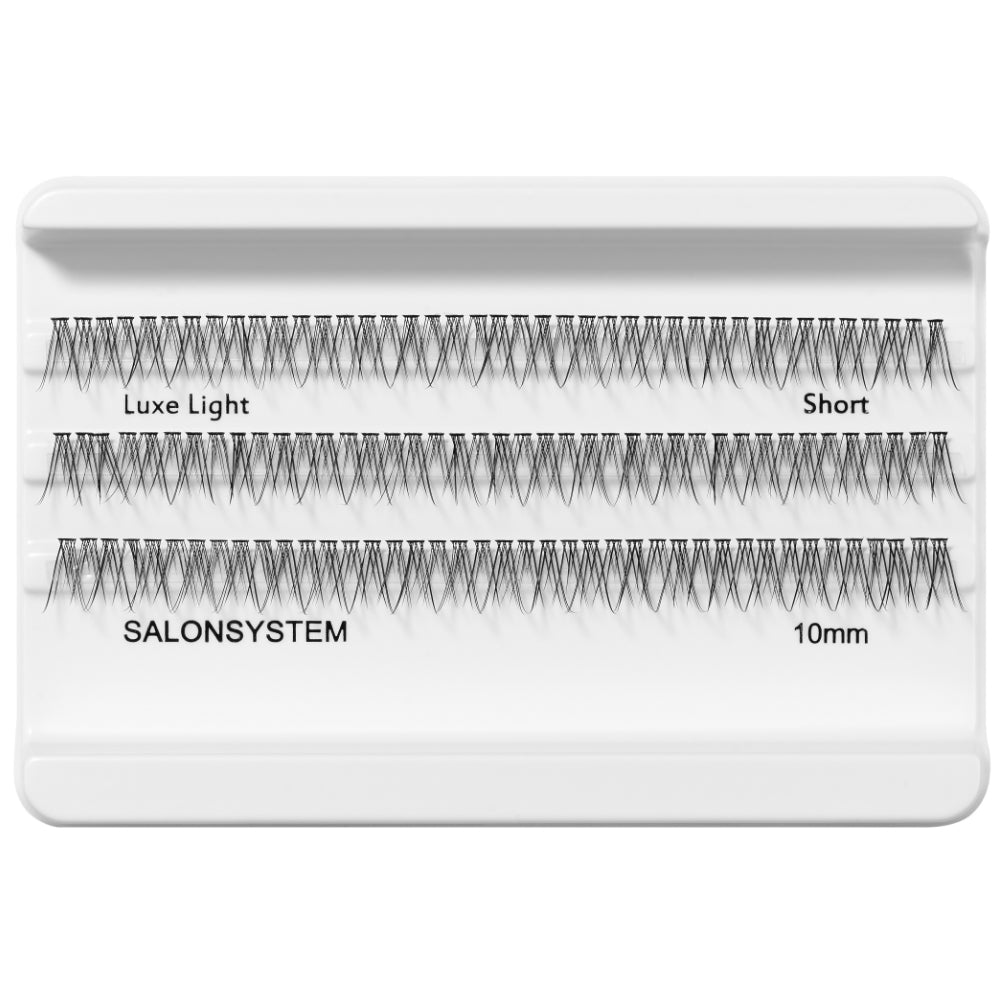 Salon System Individual 3D Luxe Individual Lashes Light Short Black
