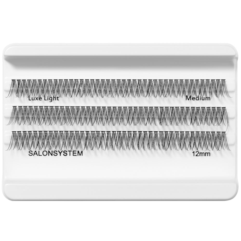 Salon System Individual 3D Luxe Individual Lashes Light Medium Black