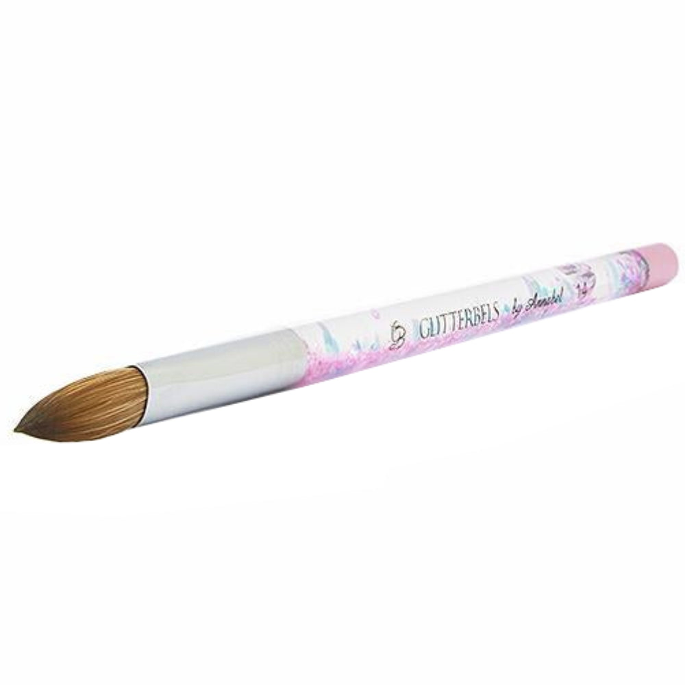 Glitterbels Pinched Pastel Glitter Acrylic Brush Size 14.