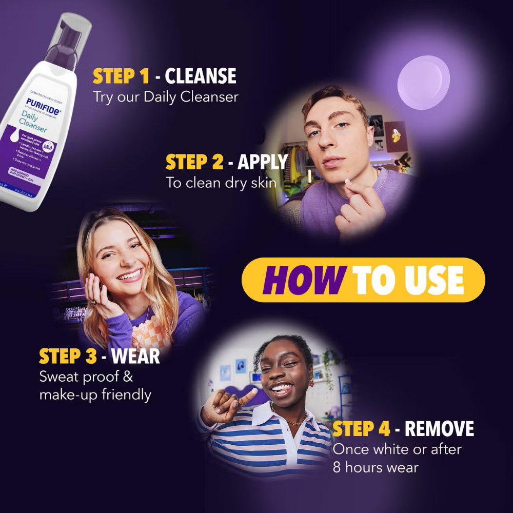 Acnecide + Purifide Power Patch Skin Restore Hydrocolloid Pimple Patches x23