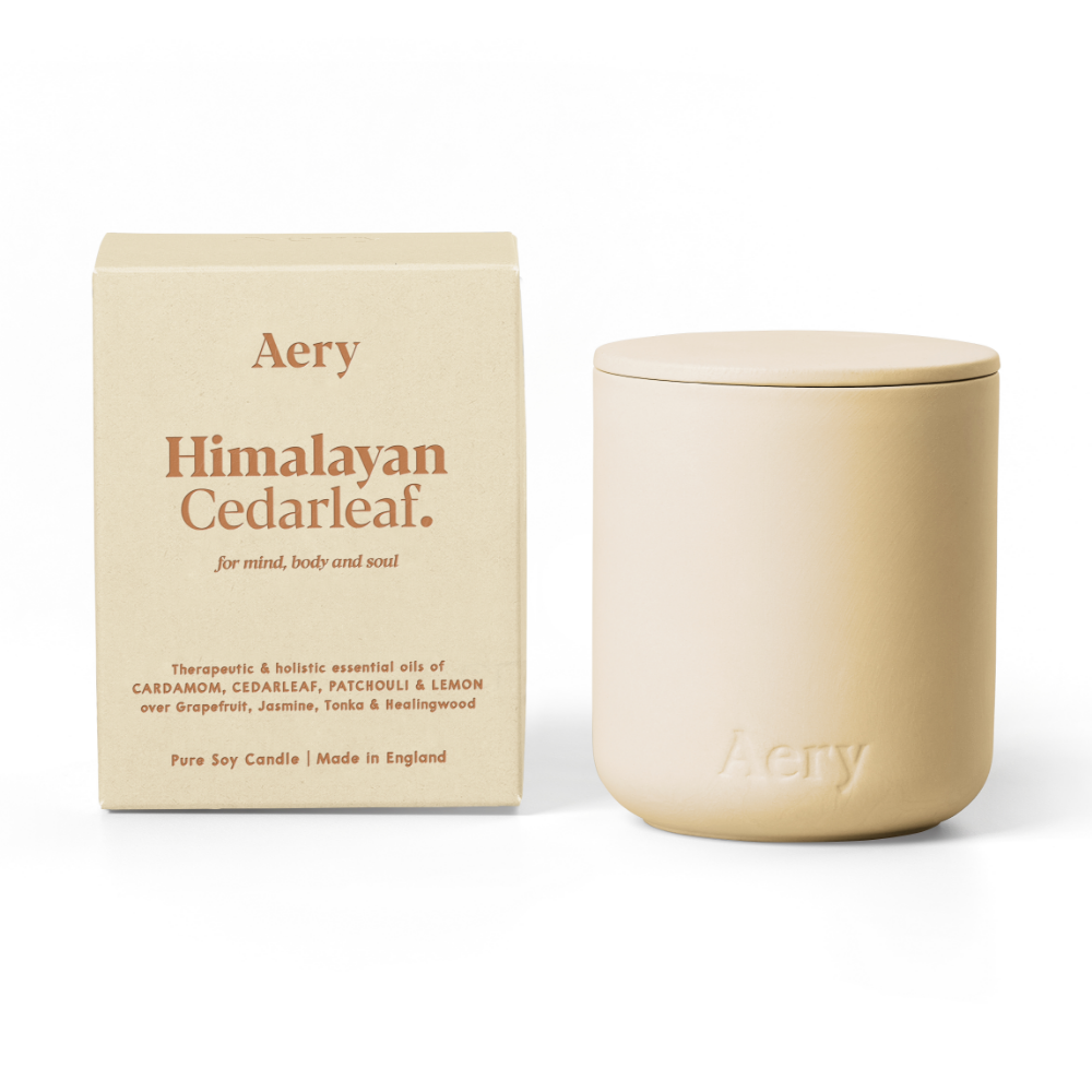 Aery Himalayan Cedarleaf Scented Clay Jar Candle 280g