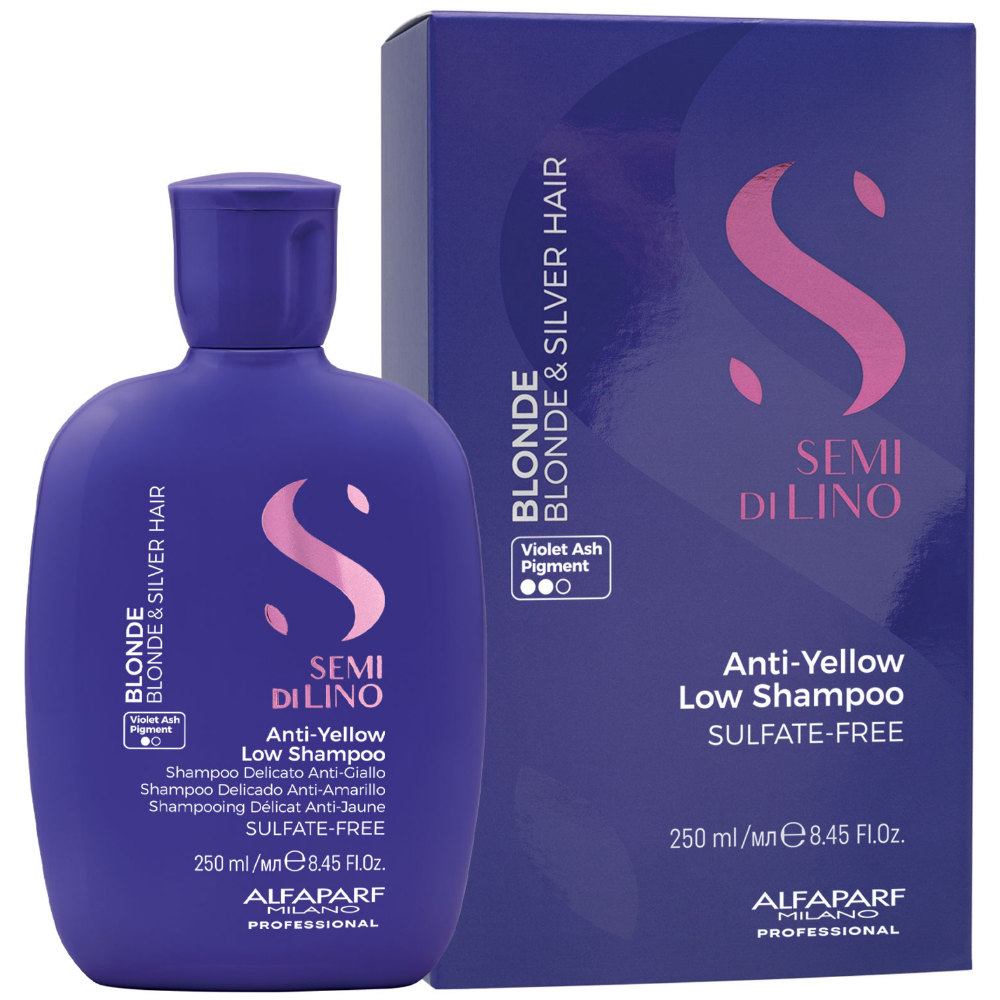 Alfaparf Milano Semi Di Lino Blonde Anti-Yellow Low Shampoo 250ml