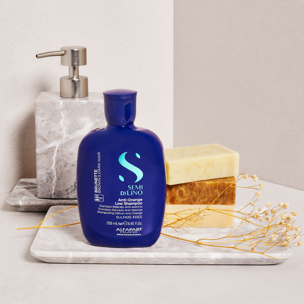 Alfaparf Milano Semi Di Lino Brunette Anti-Orange Low Shampoo 250ml
