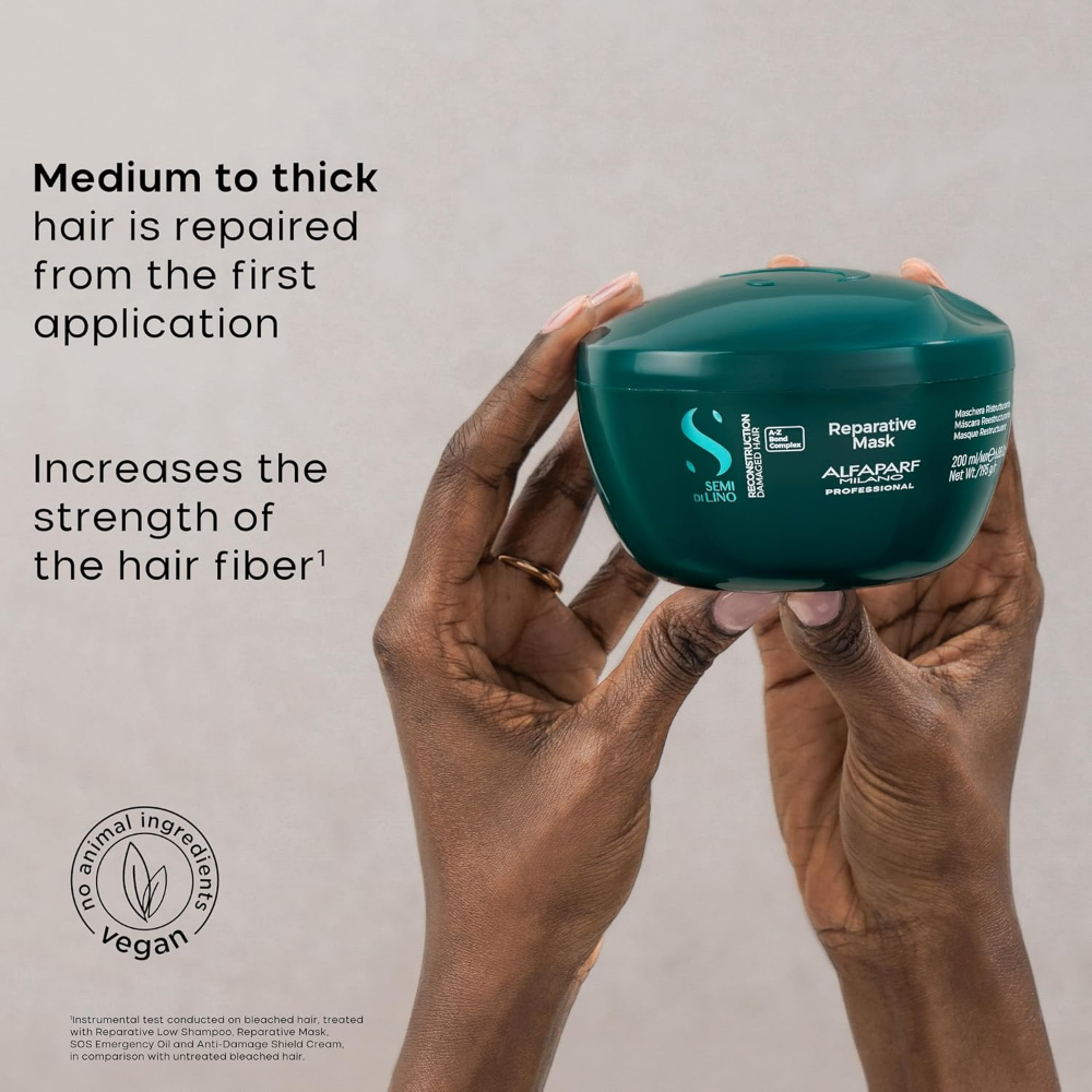 Alfaparf Milano Semi Di Lino Reparative Reconstruction Hair Mask 200ml