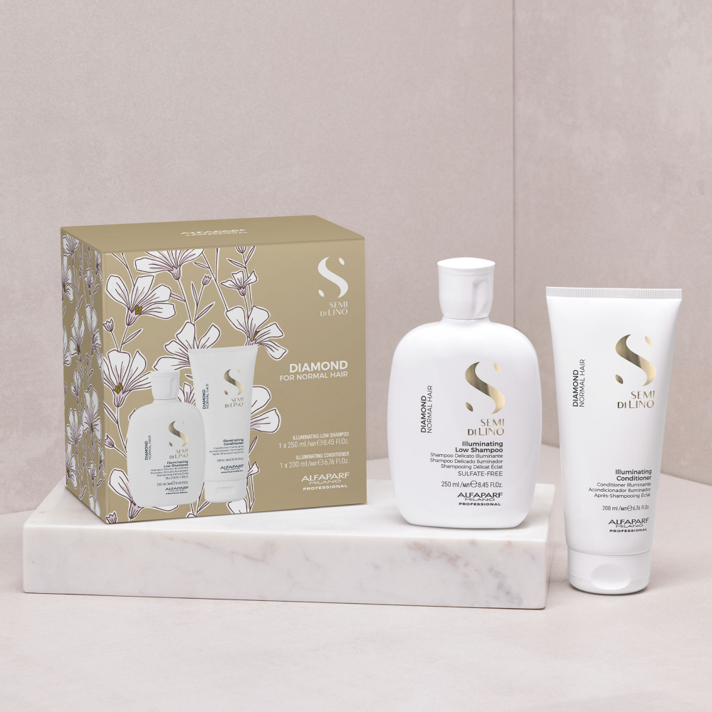 Alfaparf Milano Semi Di Lino Diamond Illuminating Duo Kit