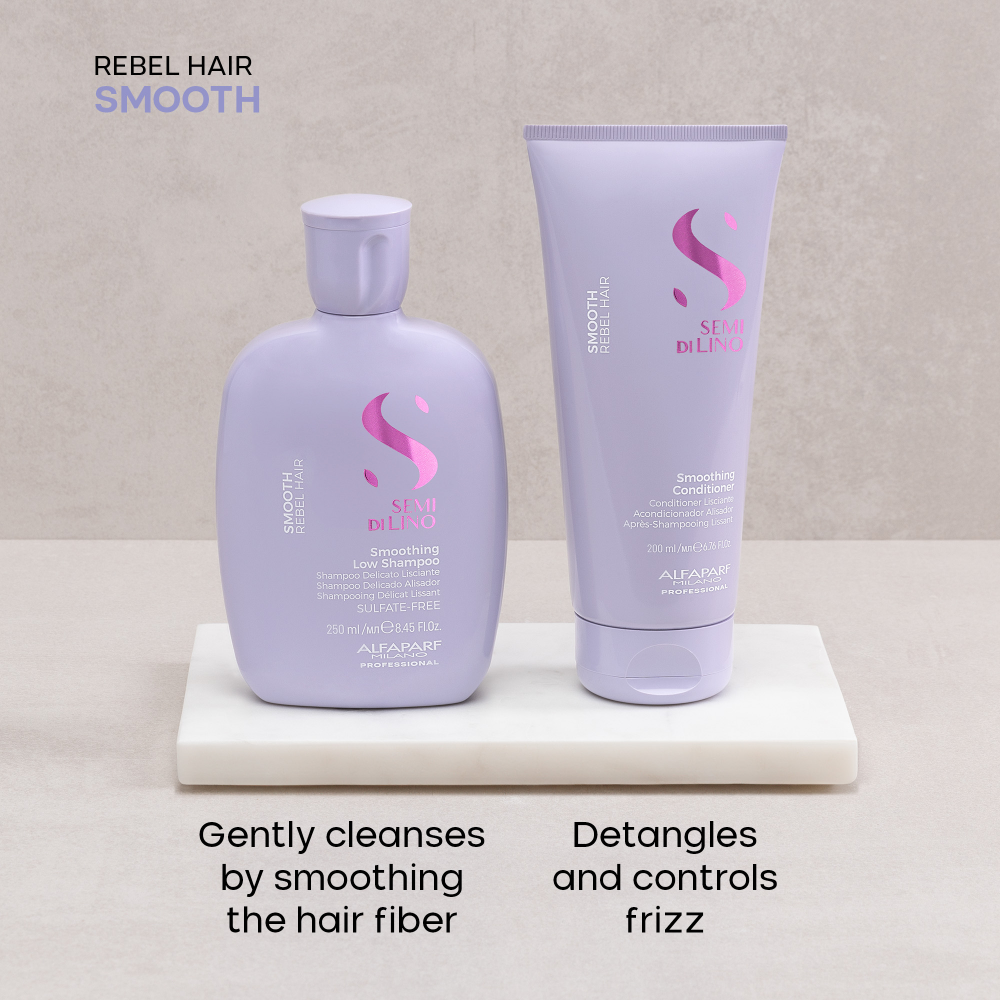 Alfaparf Milano Semi Di Lino Smooth Rebel Hair Duo Kit
