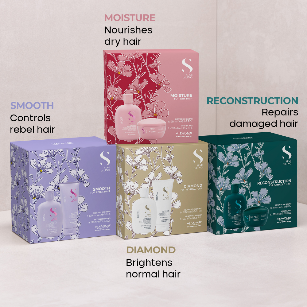 Alfaparf Milano Semi Di Lino Smooth Rebel Hair Duo Kit