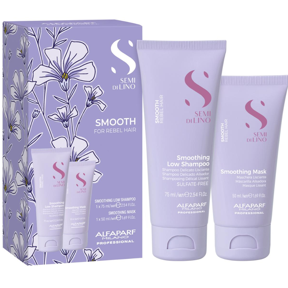 Alfaparf Milano Semi Di Lino Smooth Mini Kit