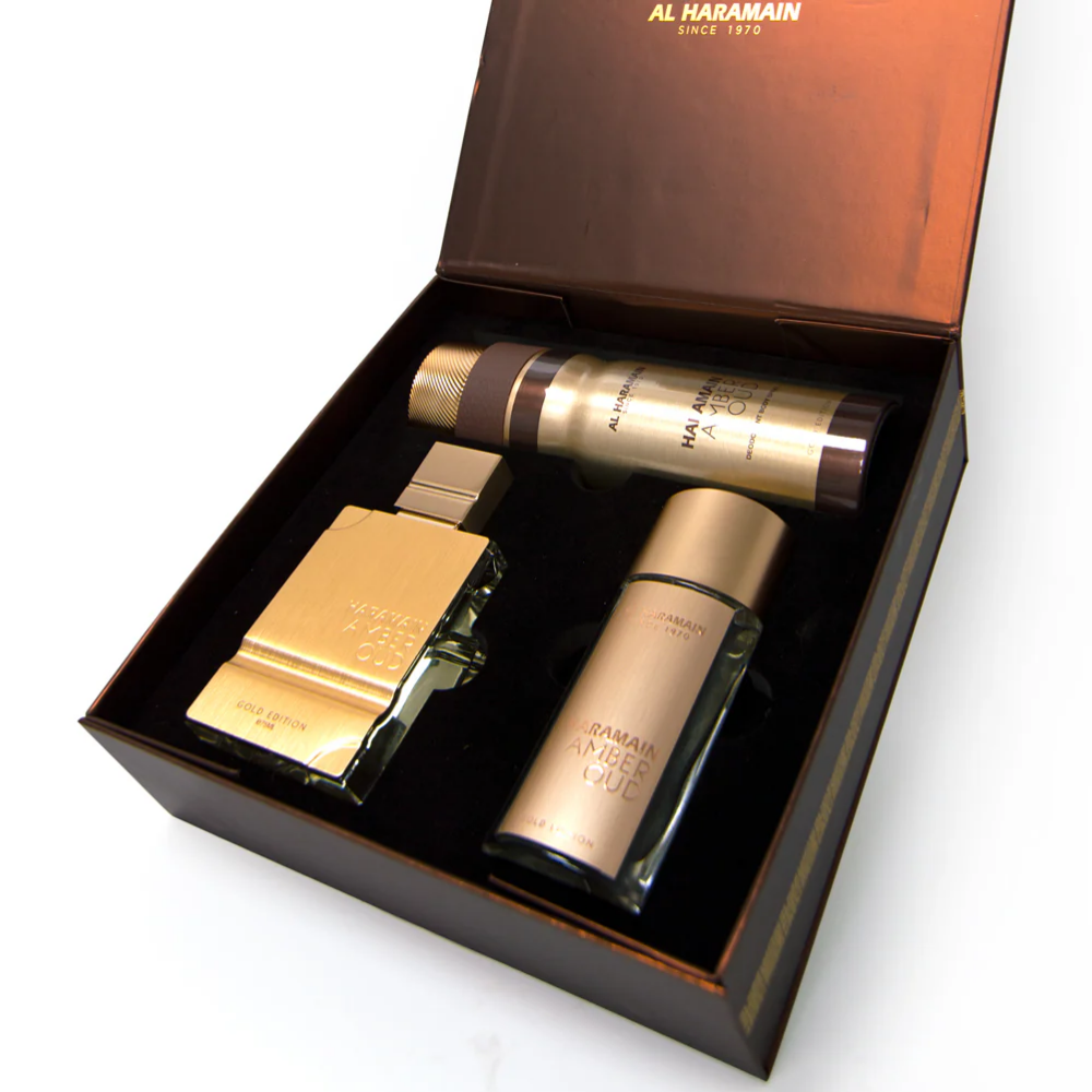 Al Haramain Amber Oud Gold Eau De Parfum Gift Set 75ml