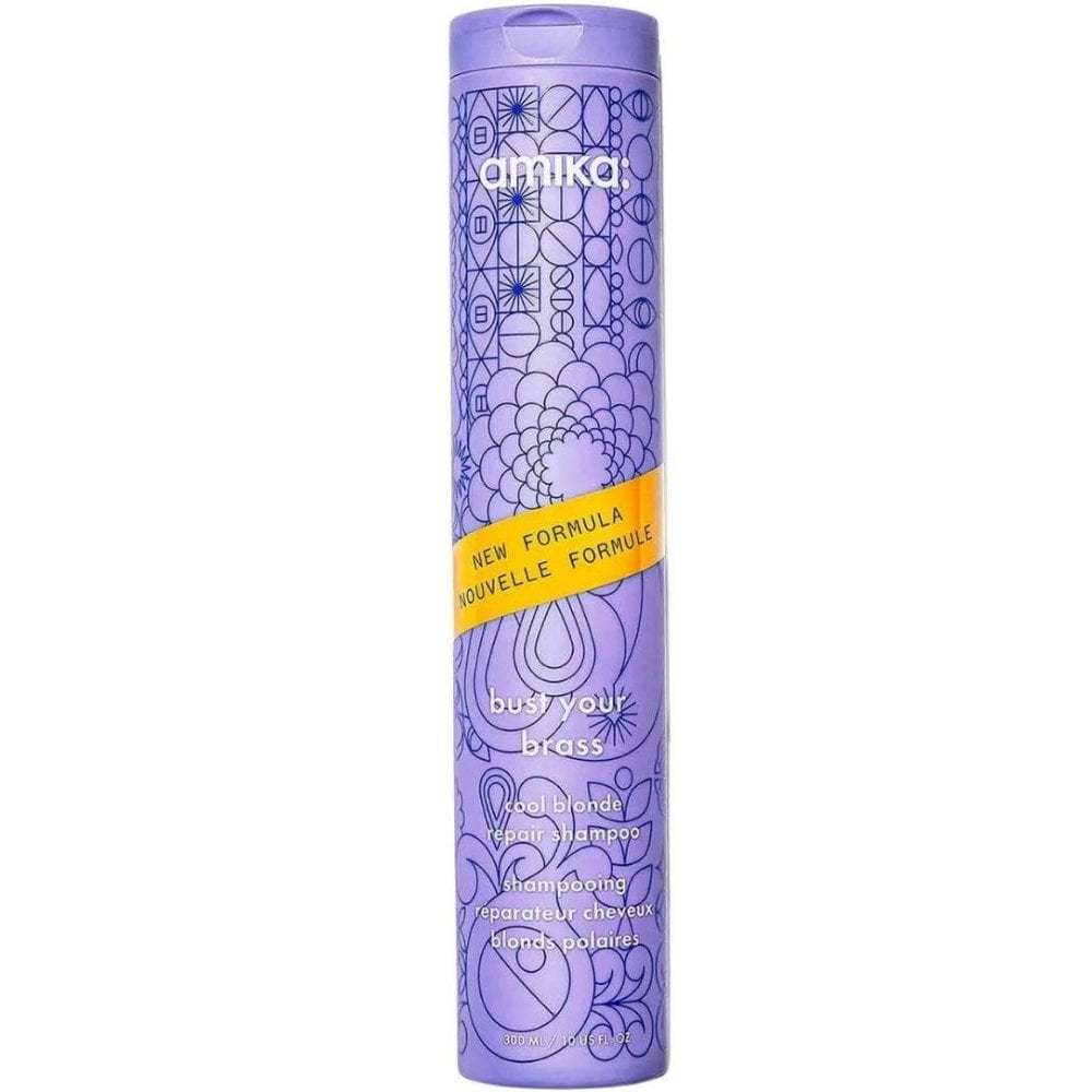 Amika Bust Your Brass Cool Blonde Repair Shampoo 275ml & Conditioner 250ml Twin