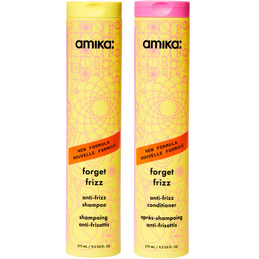Amika Forget Frizz Anti-Frizz Shampoo & Conditioner Twin 2 x 275ml