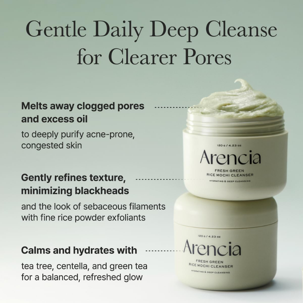 Arencia Fresh Green Mochi Cleanser 120g