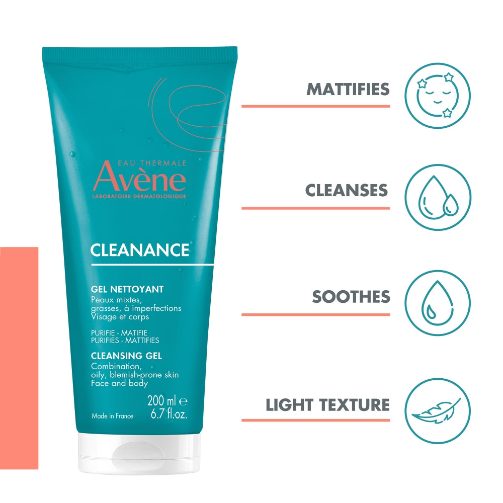 Avene Cleanance Gel Cleanser 200ml