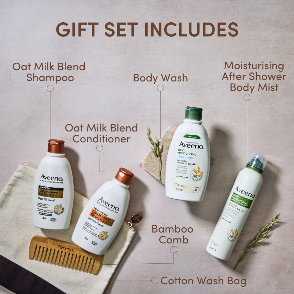 Aveeno Shower Essentials Hair & Body Gift Set