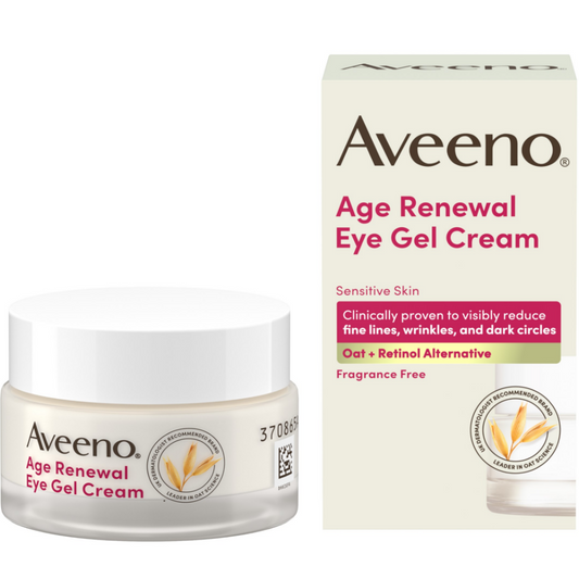 Aveeno Age Renewal Eye Gel Cream Retinol Alternative 15ml
