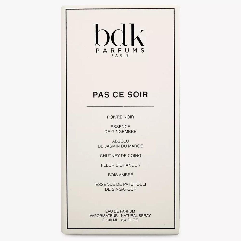 BDK Parfums Pas Ce Soir Eau De Parfum 100ml