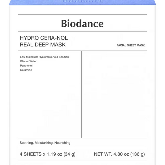 Biodance Hydro Cera-Nol Real Deep Mask Pack 4 x 34g