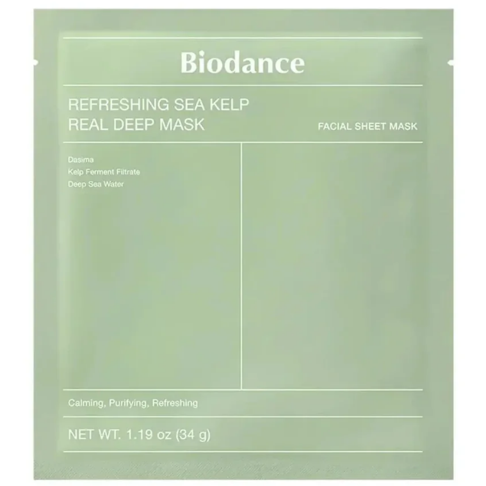 Biodance Refreshing Sea Kelp Real Deep Mask 4 x 34g