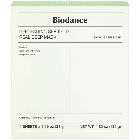 Biodance Refreshing Sea Kelp Real Deep Mask 4 x 34g
