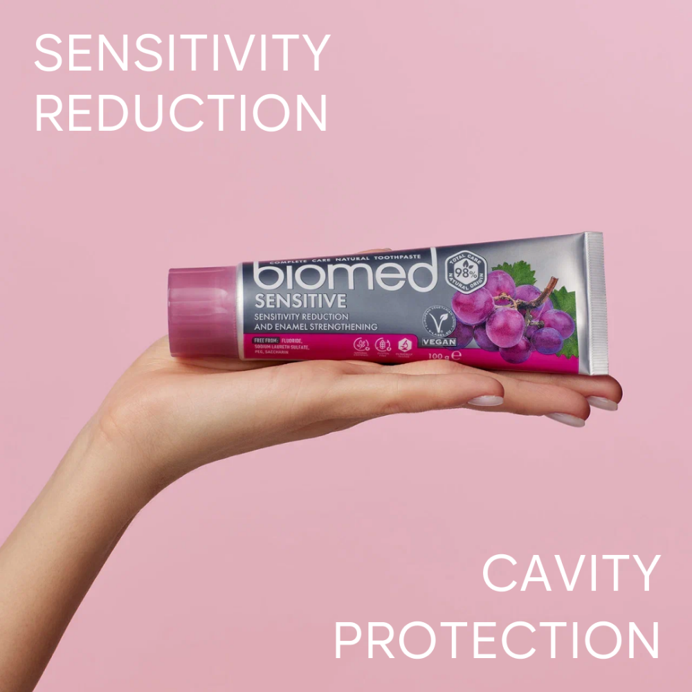 Biomed Sensitive 98% Natural Sensitivity Reduction & Enamel Strengthening Toothpaste 100g