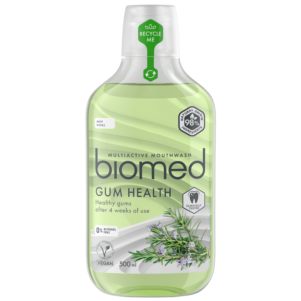 Biomed 98% Natural Gum Health Multiactive Mouthwash 500ml