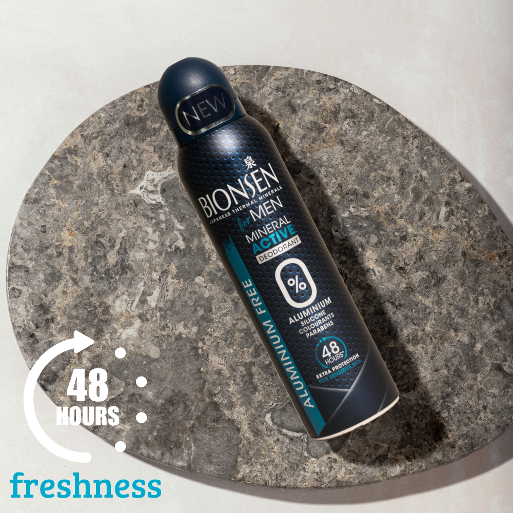 Bionsen Mineral Active Deodorant Aerosol Spray For Men 150ml