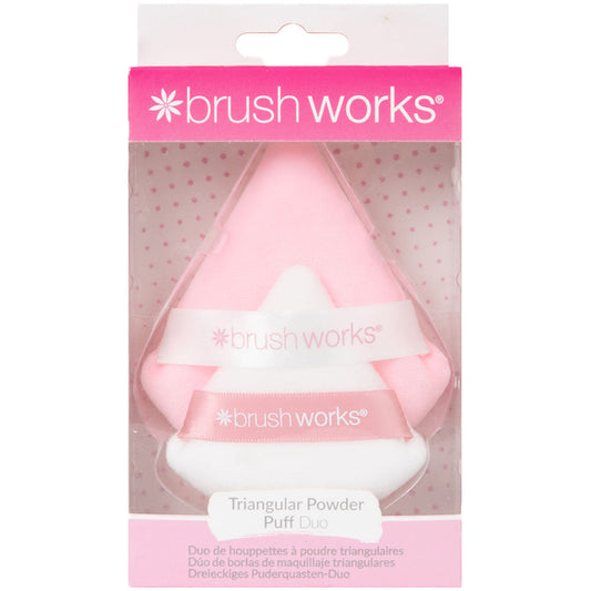 Brushworks Triangular Powder Puff Duo