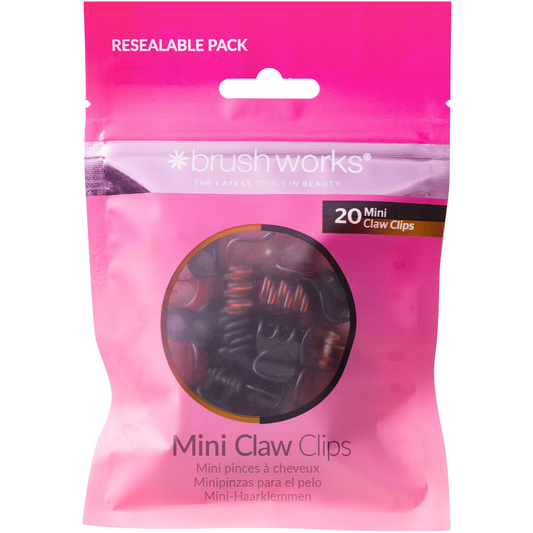 Brushworks Mini Claw Clips Pack of 20