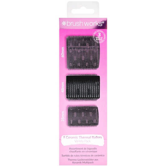 Brushworks Ceramic Thermal Rollers Variety Set Pack of 3