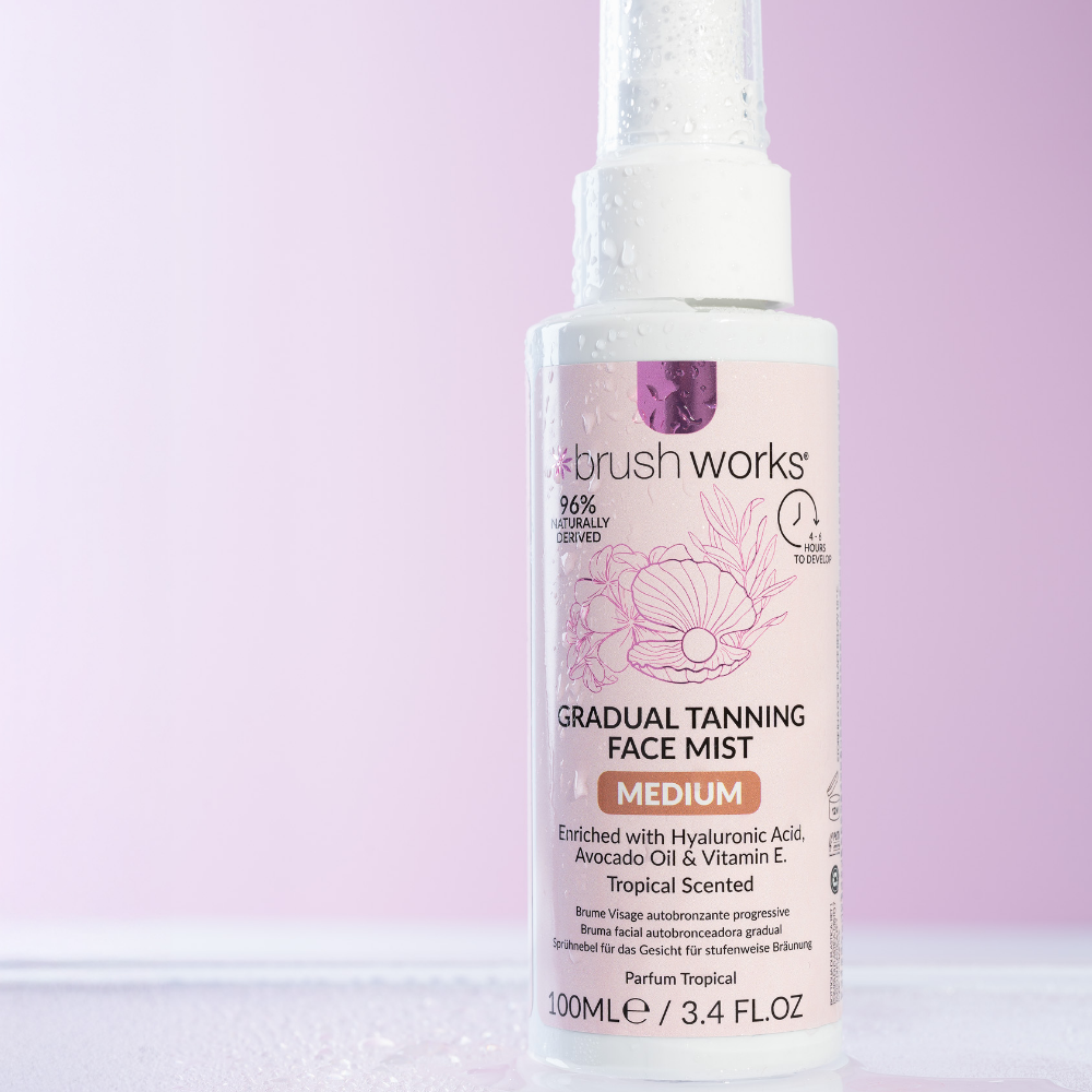 Brushworks Gradual Tanning Face Mist Medium 100ml