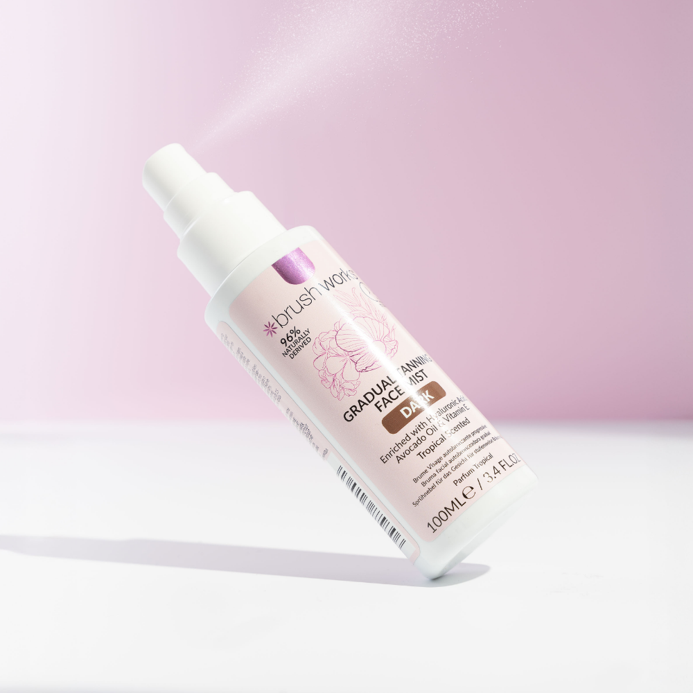 Brushworks Gradual Tanning Face Mist Dark 100ml